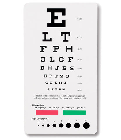 Snellen Pocket Eye Chart (3909)